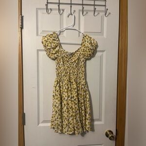 yellow sunflower dress
